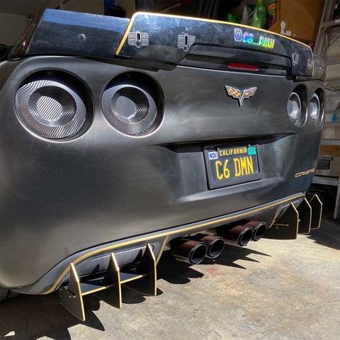 2005-2013 Chevrolet Corvette C6 Centa VR2 Rear Diffuser