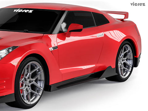2007-2019 Nissan GTR R35 VZ3 Side Skirt Splitters