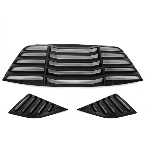 2008-2023 Dodge Challenger LV Rear & Quarter Window Louvers