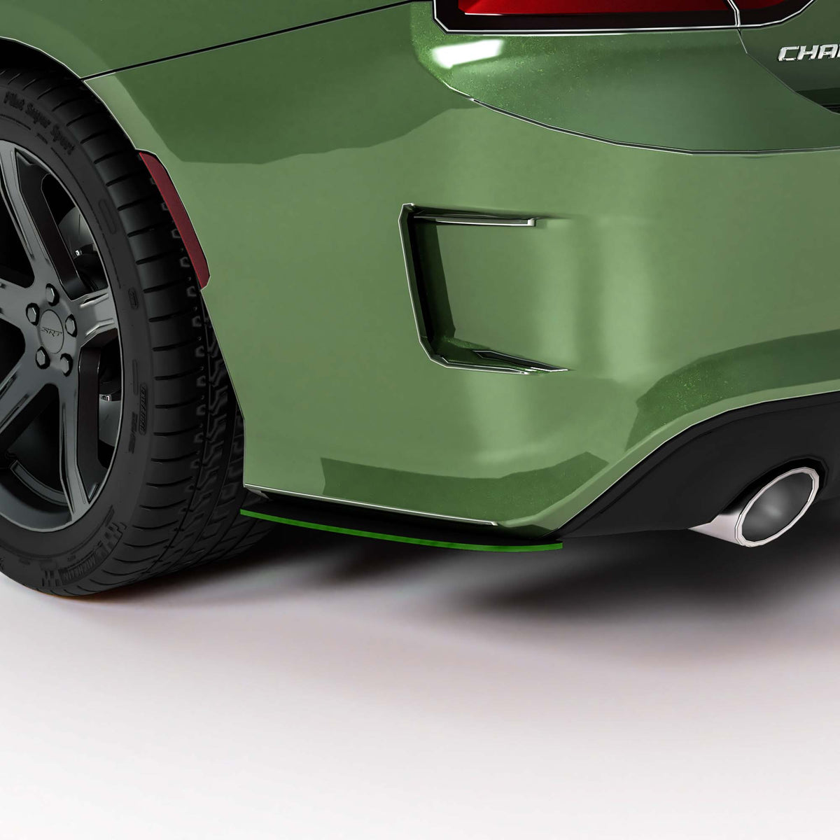 2008-2023 Dodge Charger 1R Rear Bumper Side Splitters - view 12