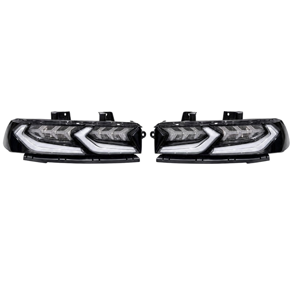 2014-2015 Chevrolet Camaro C8 Fishbone Style Tail Lamps