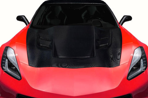 2014-2019 Chevrolet Corvette C7 Carbon Creations Eagle Eye Hood - 1 Piece