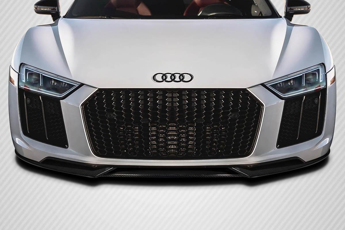 2017-2018 Audi R8 Ranger Front Lip Spoiler Air Dam, Carbon Fiber - view 1