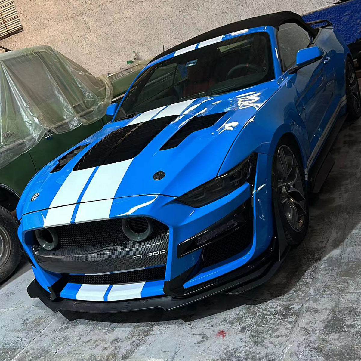 2018-2023 Mustang GT500HK Style Hood w/ Air Vent Scoop - view 5