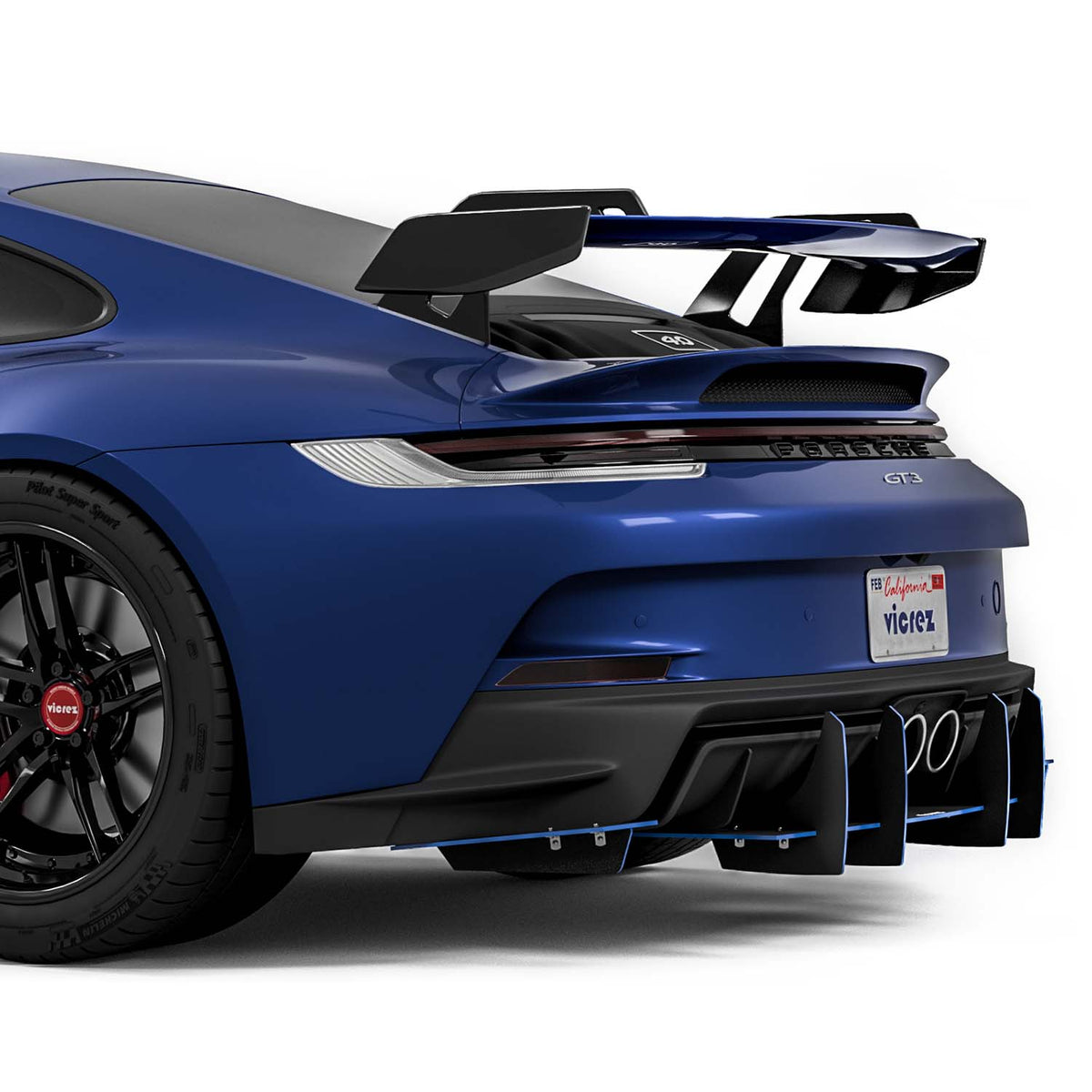 2022-2026 Porsche 911 GT3 Genali VR2 Rear Diffuser - view 7