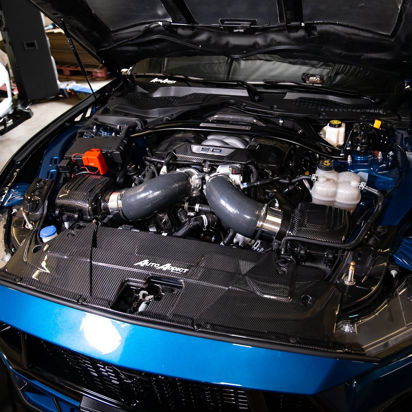 2024 + Ford Mustang S650 Carbon Fiber Radiator Cover