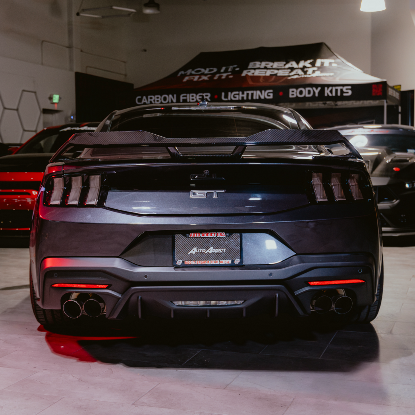 2024-2026 Mustang S650 Euro Style Taillights Amber Turn Signal Sequential