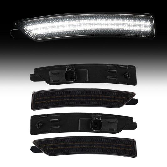 2024-2026 Ford Mustang S650 Smoke White LED Side Markers