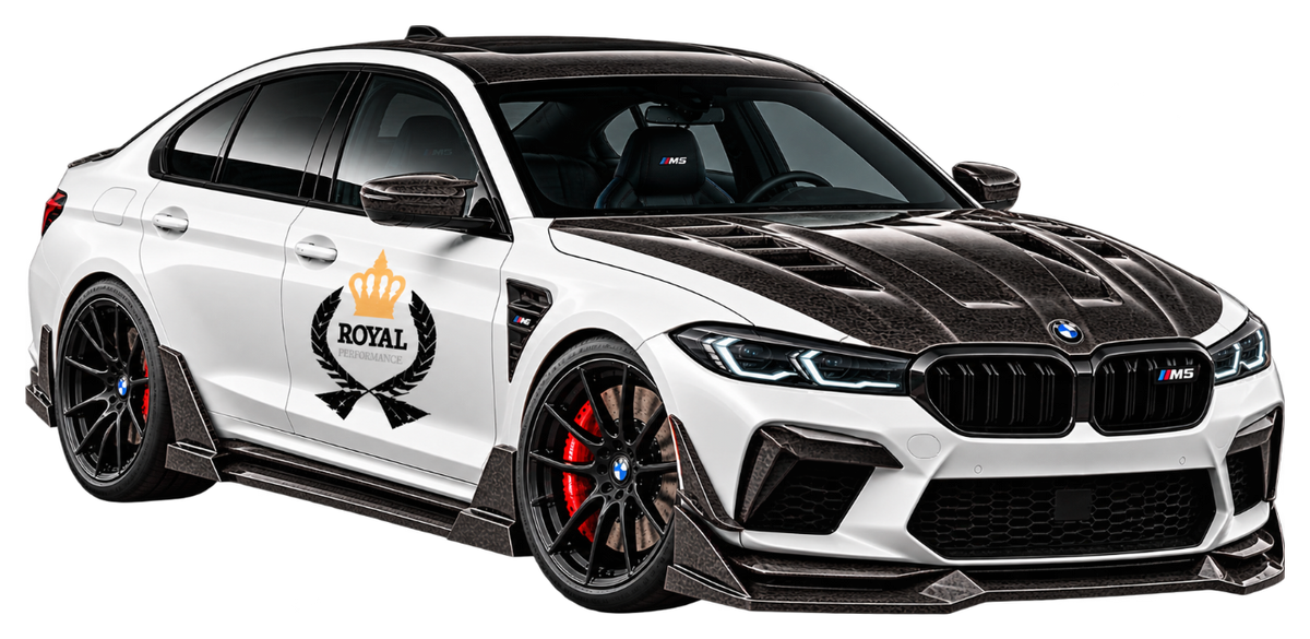 BMW M5 carbon fiber parts by Royal Performance