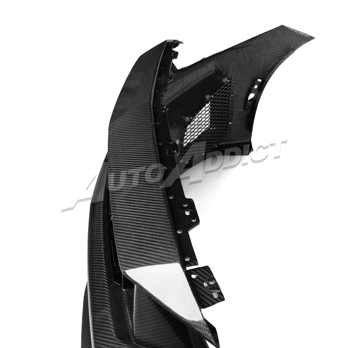 2024–2026 Mustang S650 Heritage SC™ V-Shaped Dry Gloss Carbon Fiber Bumper Kit Track Package