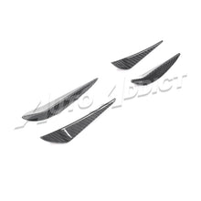 2021-2026 BMW G82 G83 M4 Dry Gloss Double Sided Carbon Fiber Front Bumper Canards 4pcs