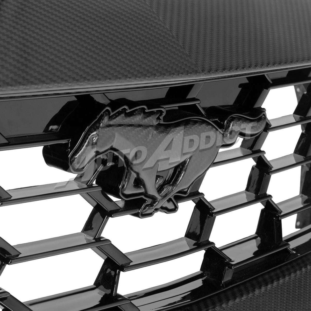 2024–2026 Mustang S650 Heritage SC™ V-Shaped Dry Gloss Carbon Fiber Bumper Kit Track Package