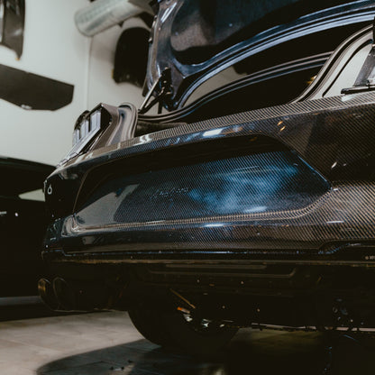 2015-2023 Ford Mustang GT500 Style Double Sided Full Carbon Fiber Track Package Rear Bumper Conversion