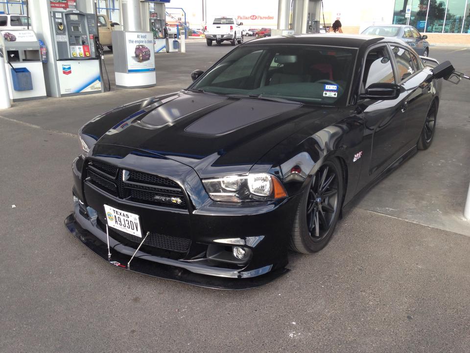 Carbon Fiber Front Wind Splitter- 2011-2014 Dodge Charger SRT-8