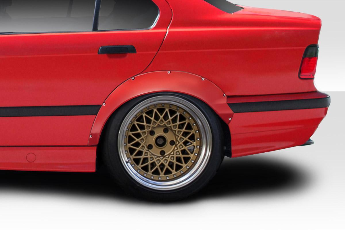 1992-1998 BMW 3 Series E36 RBS Rear Fender Flares, Fiberglass - view 1
