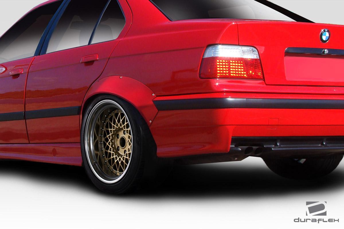 1992-1998 BMW 3 Series E36 RBS Rear Fender Flares, Fiberglass - view 2
