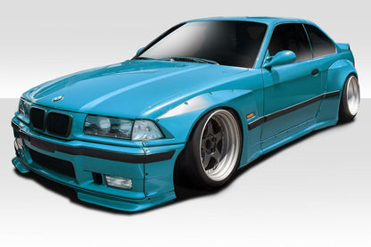 1992-1998 BMW 3 Series M3 E36 2DR Circuit Wide Body Kit, Fiberglass - view 1