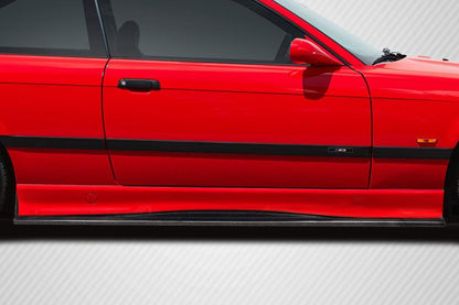 1992-1998 BMW M3 E36 Motive Side Skirt Rocker Panel Splitters, Carbon - view 1