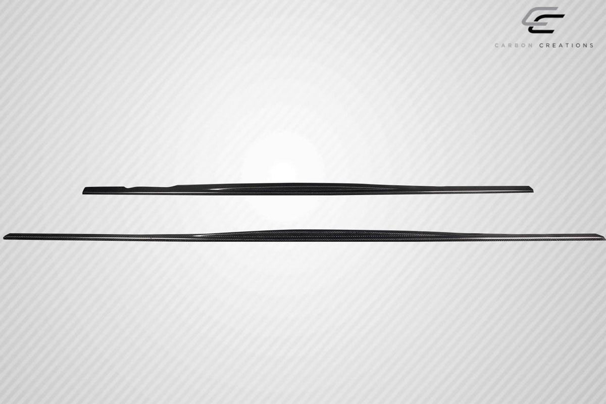 1992-1998 BMW M3 E36 Motive Side Skirt Rocker Panel Splitters, Carbon - view 2