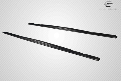 1992-1998 BMW M3 E36 Motive Side Skirt Rocker Panel Splitters, Carbon - view 3