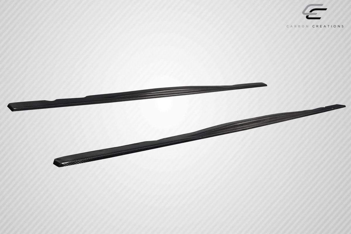 1992-1998 BMW M3 E36 Motive Side Skirt Rocker Panel Splitters, Carbon - view 4
