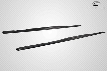 1992-1998 BMW M3 E36 Motive Side Skirt Rocker Panel Splitters, Carbon - view 4