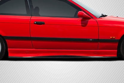 1992-1998 BMW M3 E36 Wallen Side Skirt Rocker Panel Splitters, Carbon - view 1
