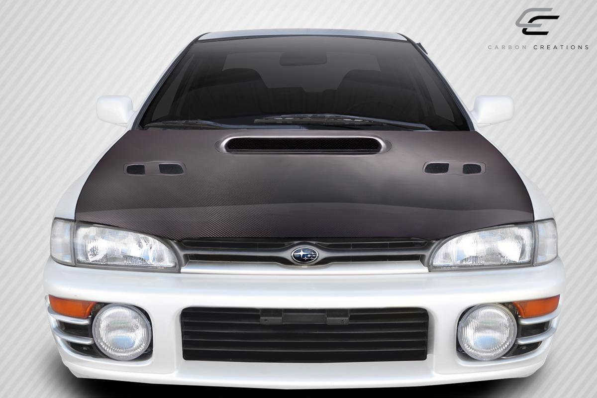 1993-2001 Subaru Impreza STI Look Hood, Carbon Fiber - view 1