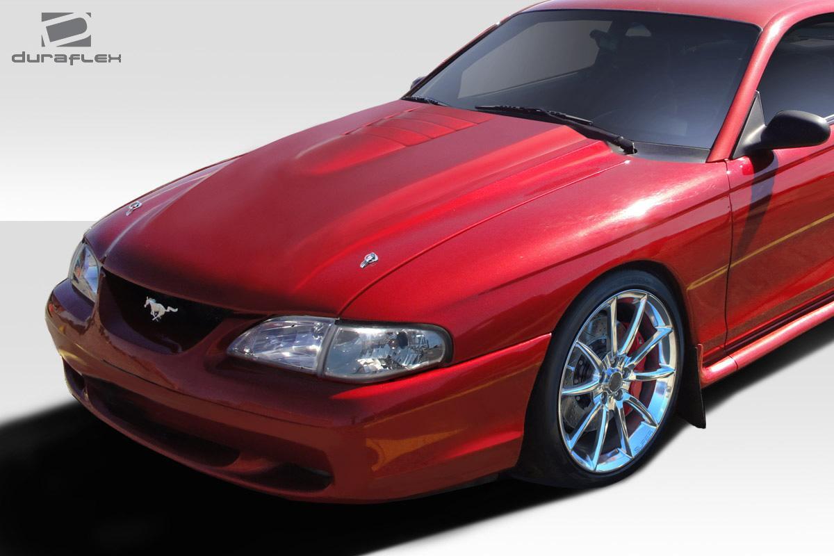 1994-1998 Ford Mustang Cobra R Hood, Fiberglass - view 2