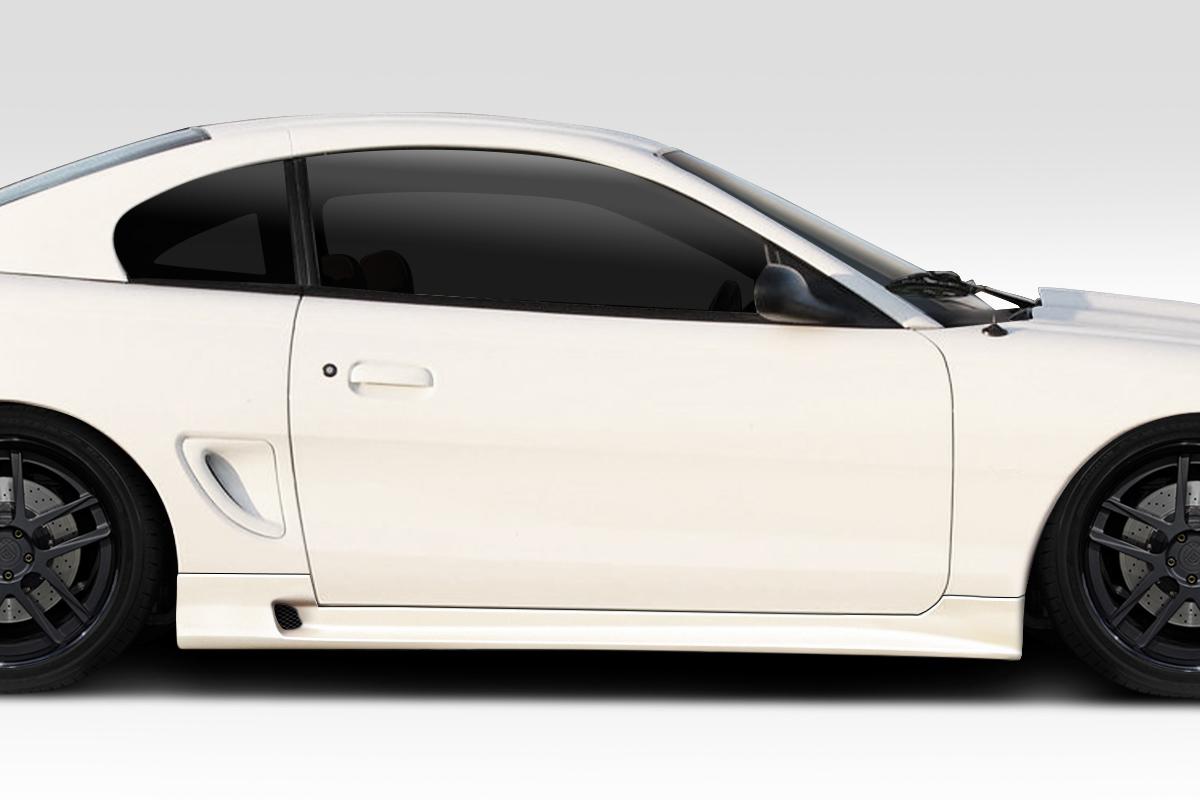 1994-1998 Ford Mustang Colt 2 Side Skirts Rocker Panels, Fiberglass - view 1