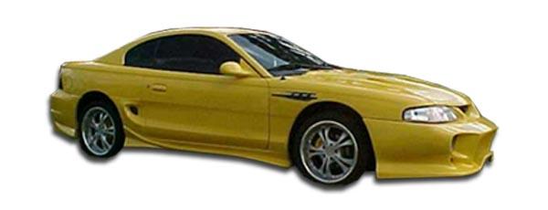 1994-1998 Ford Mustang Vader Side Skirts Rocker Panels, Fiberglass - view 1