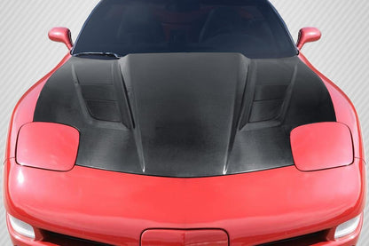 1997-2004 Chevrolet Corvette C5 DriTech H Design Hood, Carbon Fiber - view 1