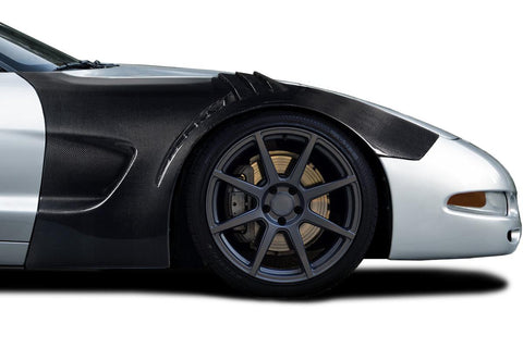 1997-2004 Chevrolet Corvette C5 Carbon Creations GT3RS Look Front Fenders (+25MM) - 2 Pieces