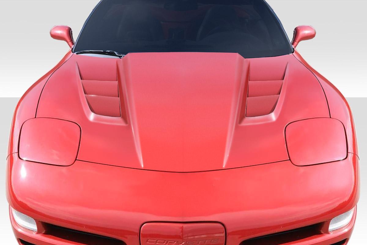 1997-2004 Chevrolet Corvette C5 H Design Hood, Fiberglass - view 1