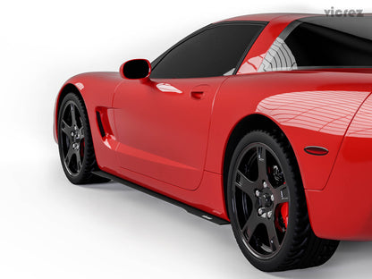 1997-2004 Corvette C5 Side Skirt Splitters, 2-Piece Design