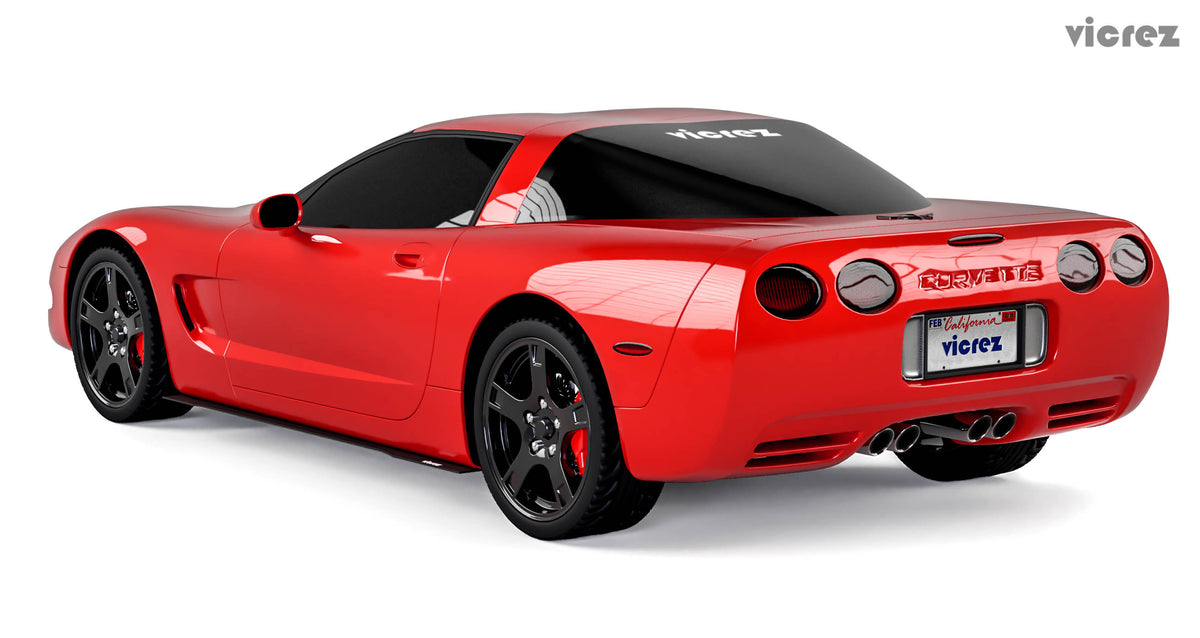 1997-2004 Corvette C5 Side Skirt Splitters, 2-Piece Design - view 3