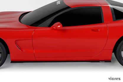 1997-2004 Corvette C5 Side Skirt Splitters, 2-Piece Design - view 4