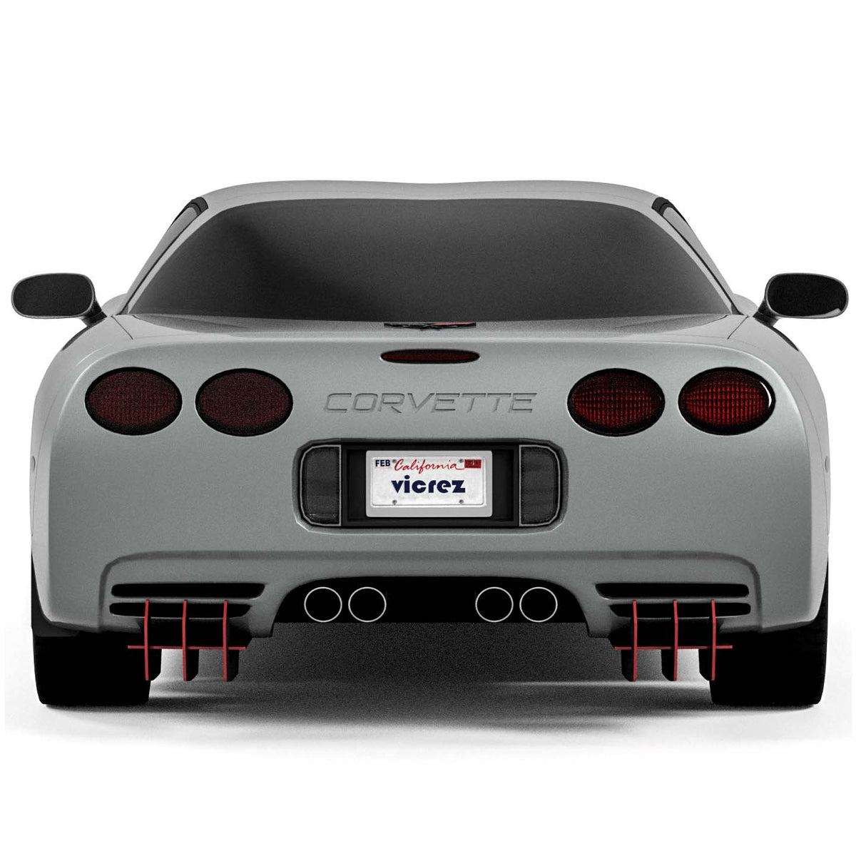 1997-2004 Chevrolet Corvette C5 Centa VR2 Rear Diffuser - view 2