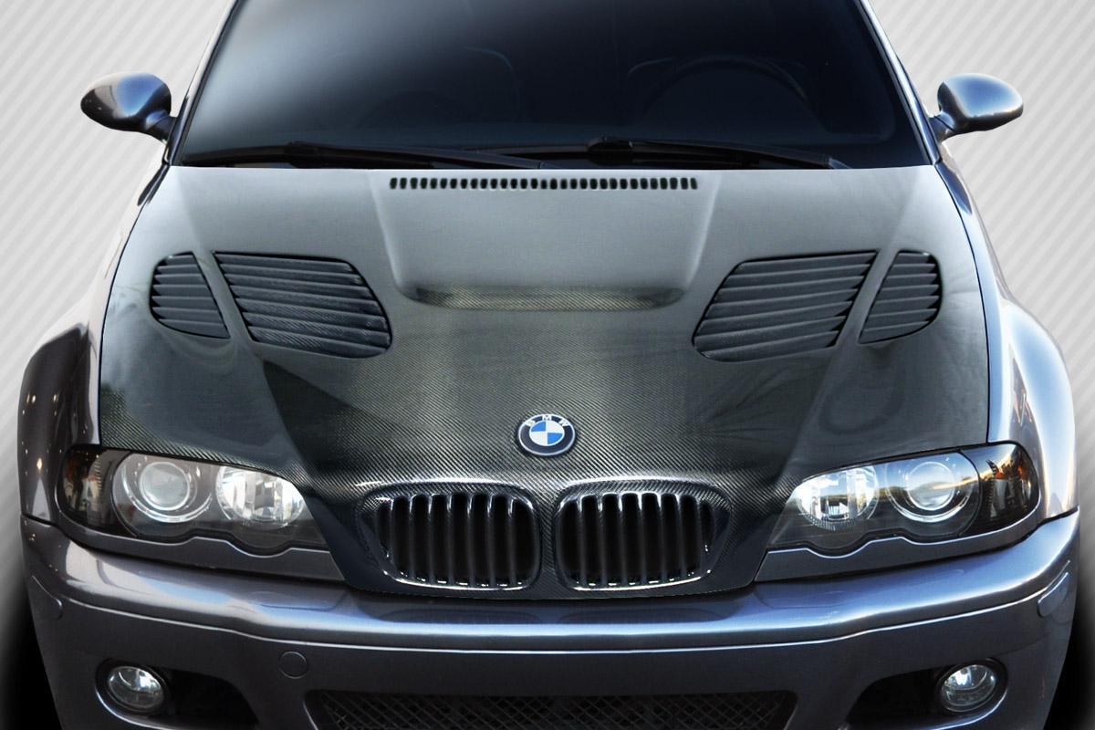 1999-2003 BMW 3 Series E46 2DR DriTech GTR Hood, Carbon Fiber - view 1