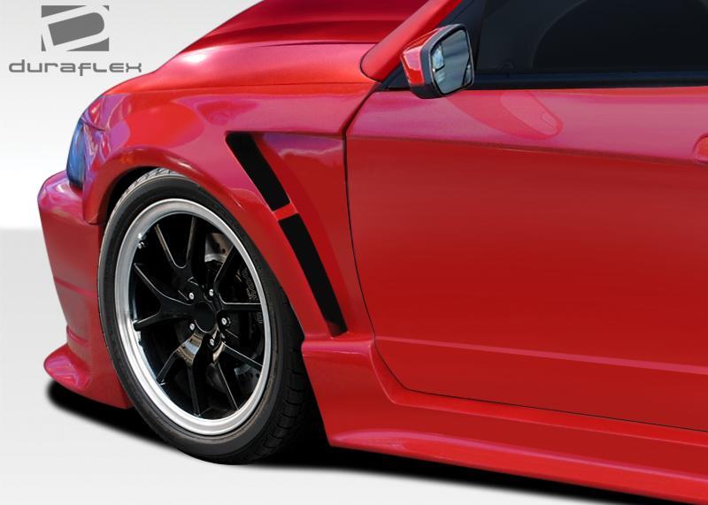 1999-2004 Ford Mustang CBR500 Wide Body Front Fenders, Fiberglass - view 2