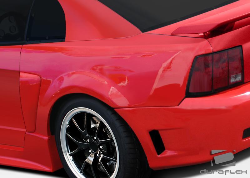 1999-2004 Ford Mustang CBR500 Wide Body Rear Fender Flares, Fiberglass - view 1