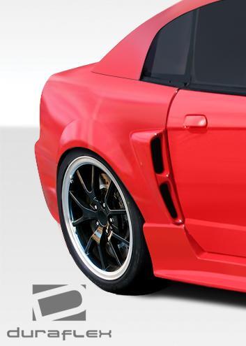 1999-2004 Ford Mustang CBR500 Wide Body Rear Fender Flares, Fiberglass - view 3