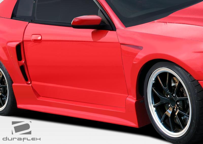 1999-2004 Ford Mustang CBR500 Wide Body Side Skirts Rocker Panels - view 2