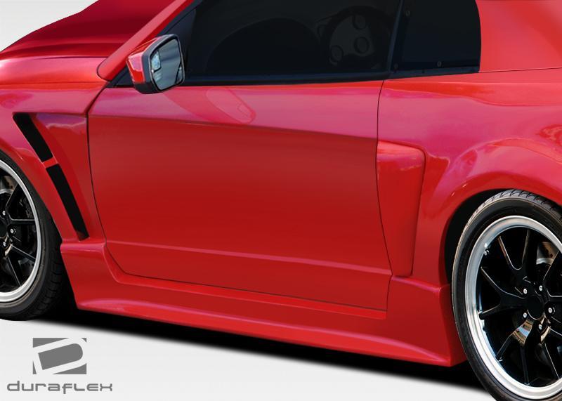 1999-2004 Ford Mustang CBR500 Wide Body Side Skirts Rocker Panels - view 3
