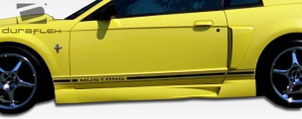 1999-2004 Ford Mustang CVX Side Skirts Rocker Panels, Fiberglass - view 7