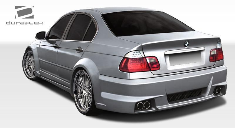 1999-2005 BMW 3 Series E46 4DR I-Design Wide Body Rear Bumper Cover - view 2
