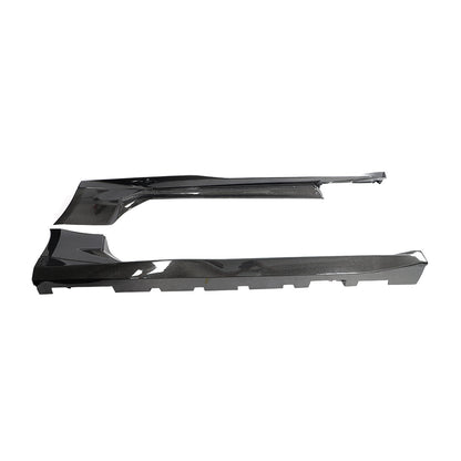 2017-2025 Chevy Camaro ZL1 OEM Side Skirt Rocker 1pc Gloss Carbon Fiber (PAIR)