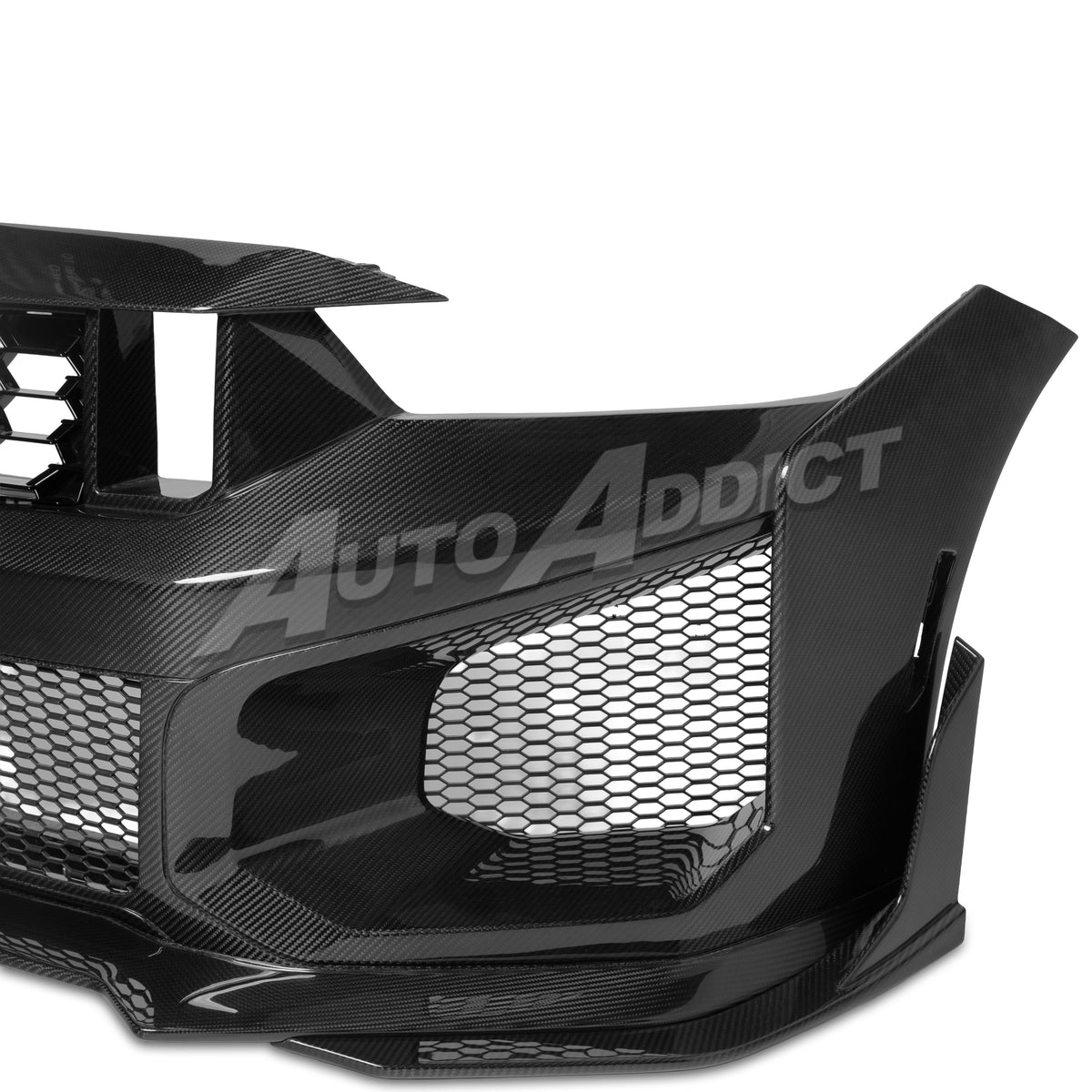 2024–2026 Mustang S650 Heritage SC™ V-Shaped Dry Gloss Carbon Fiber Bumper Kit Track Package