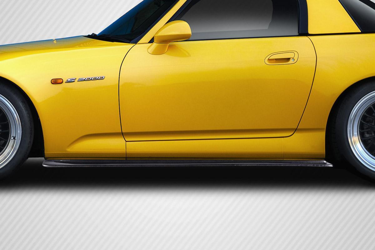 2000-2009 Honda S2000 A-Sport Side Skirt Splitters, Carbon Fiber - view 1