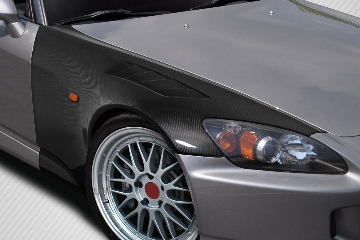 2000-2009 Honda S2000 EVS Front Fenders (+30mm), Carbon Fiber - view 1